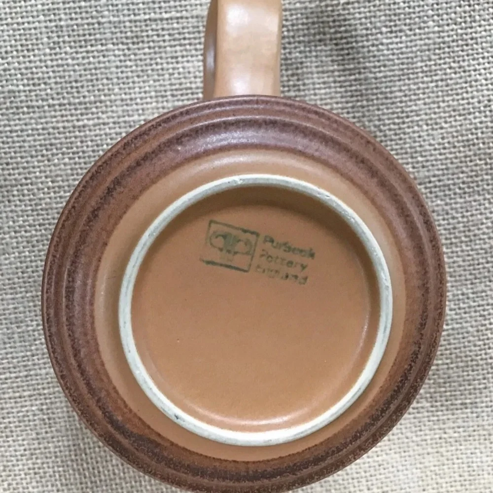 Purbeck Pottery Tan Light Brown Small Milk Jug Creamer Farmhouse Neutral